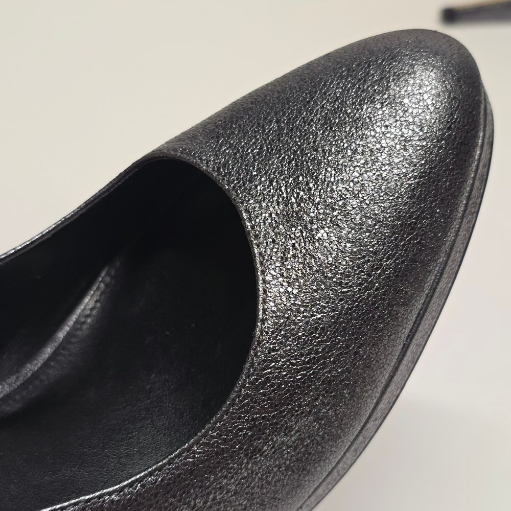 Michael Kors Antoinette Leather Pumps Gunmetal Metallic Women's 10 - Picture 3 of 8